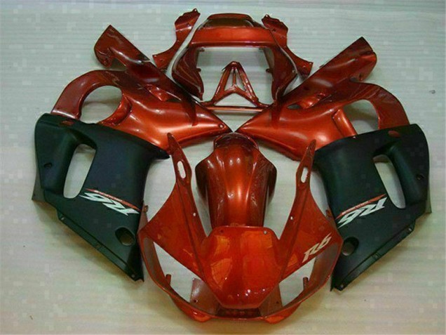 1998-2002 Black Brown Yamaha YZF R6 Motorcycle Fairings