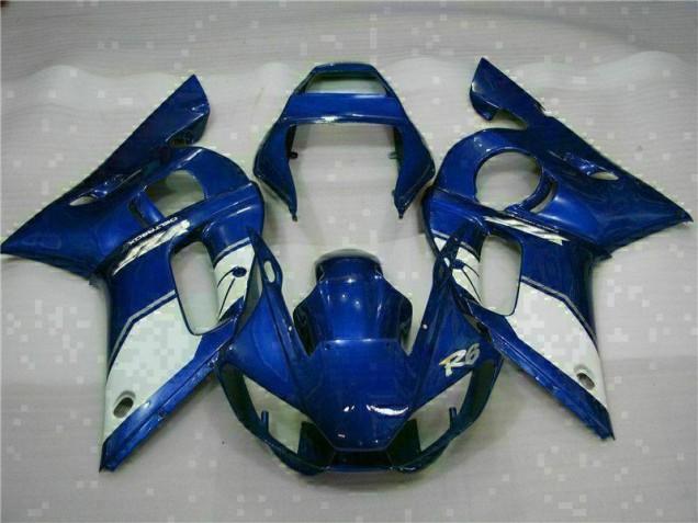 1998-2002 Blue Yamaha YZF R6 Motorcycle Fairings