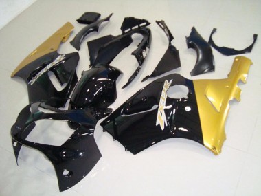 2000-2001 Black Gold Kawasaki Ninja ZX12R Motorcycle Fairings & Bodywork