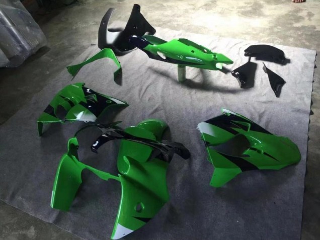 2000-2001 Green Matte Black Ink Blue Kawasaki Ninja ZX9R Motorcycle Fairings & Bodywork