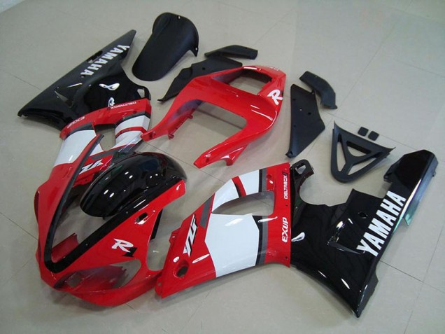 2000-2001 Red Black White Yamaha YZF R1 Motorcycle Fairings