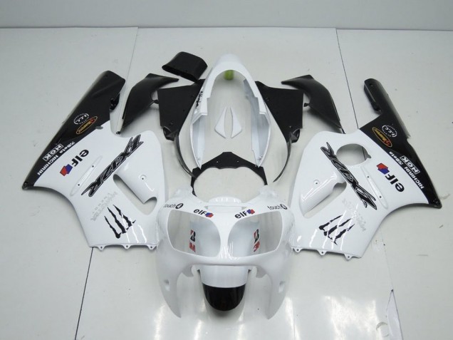 2000-2001 White Monster Kawasaki Ninja ZX12R Motorcycle Fairings & Bodywork