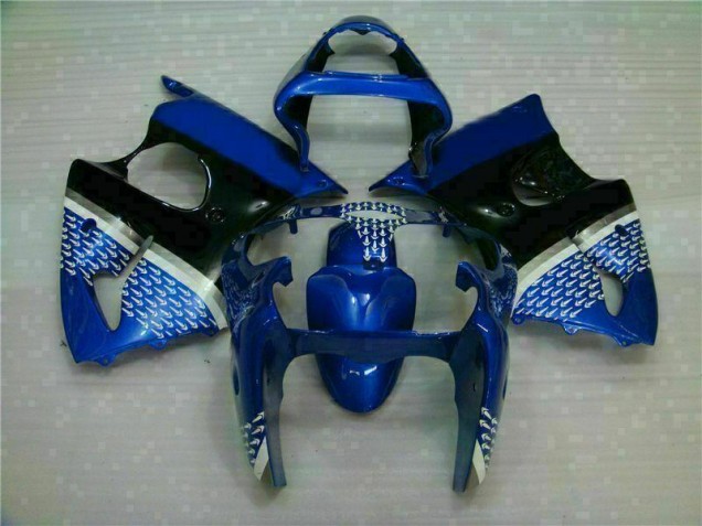 2000-2002 Blue Kawasaki Ninja ZX6R Motorcycle Fairings