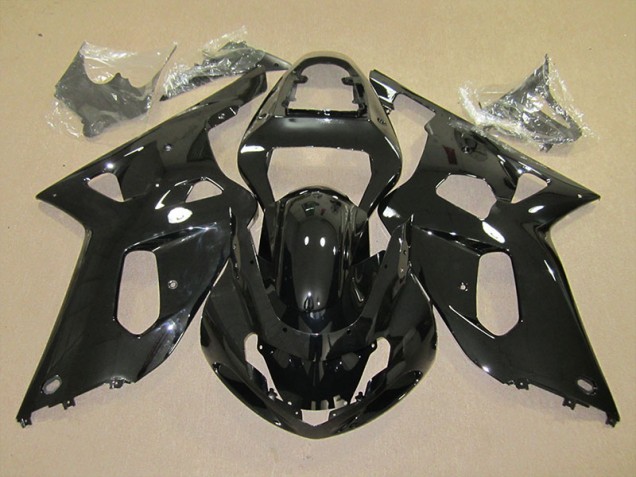 2001-2003 Black Suzuki GSXR600 Motorcycle Fairings & Bodywork 2001-2003 Black Suzuki GSXR600 Motorcycle Fairings & Bodywork