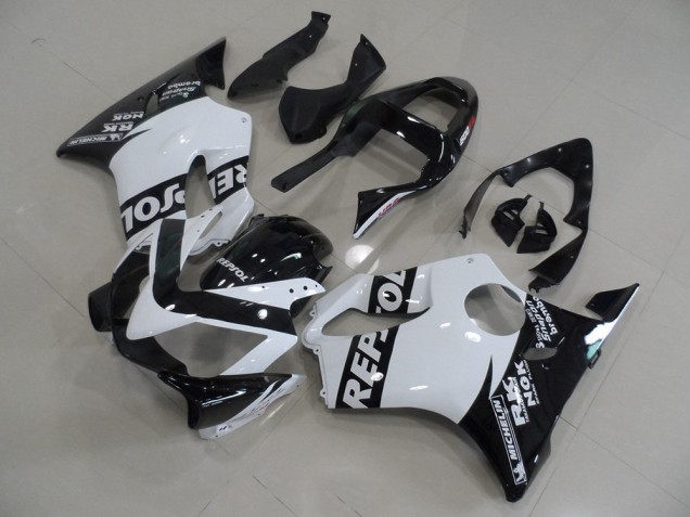 2001-2003 White Repsol Honda CBR600 F4I Motorcycle Fairings 2001-2003 White Repsol Honda CBR600 F4I Motorcycle Fairings