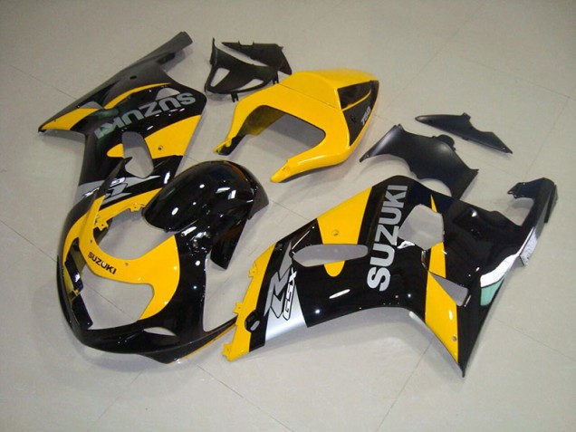 2001-2003 Yellow Black Silver Suzuki GSXR750 Motorcycle Fairings & Bodywork 2001-2003 Yellow Black Silver Suzuki GSXR750 Motorcycle Fairings & Bodywork
