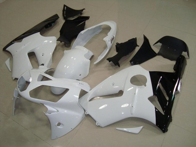 2002-2005 White Black Kawasaki Ninja ZX12R Motorcycle Fairings & Bodywork