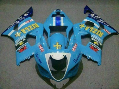 2003-2004 Blue Suzuki GSXR 1000 Motorcycle Fairings