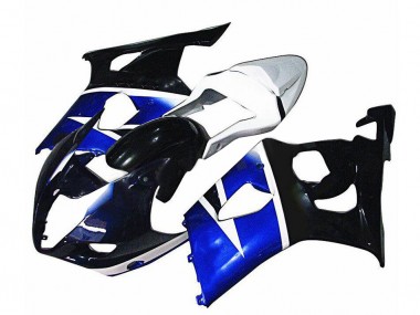 2003-2004 Blue White Suzuki GSXR 1000 Motorcycle Fairings