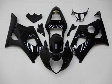 2003-2004 Glossy Black Suzuki GSXR 1000 Motorcycle Fairings
