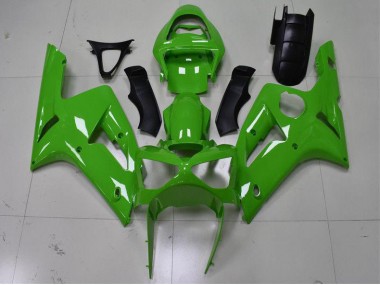 2003-2004 Green Kawasaki Ninja ZX6R Motorcycle Fairings