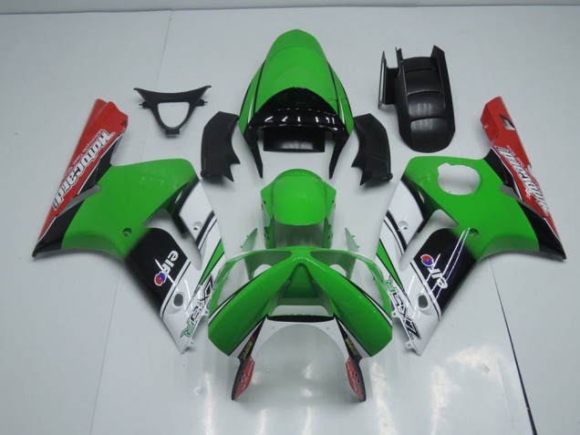2003-2004 Green Motocard Kawasaki Ninja ZX6R Motorcycle Fairings
