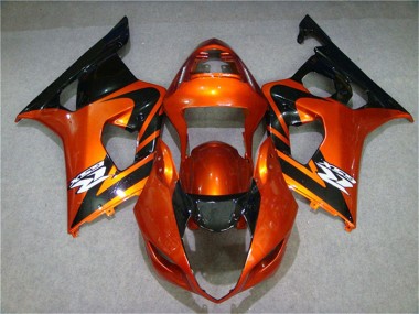 2003-2004 Orange Black Suzuki GSXR 1000 Motorcycle Fairings