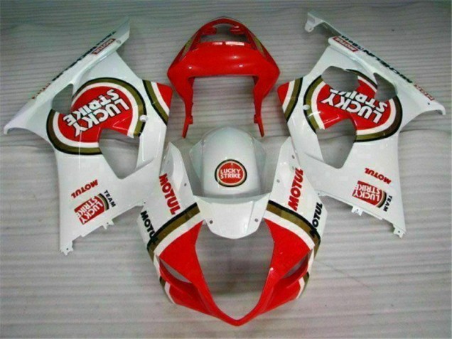 2003-2004 Red White Suzuki GSXR 1000 Motorcycle Fairings