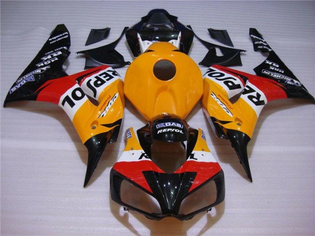 2004-2005 Orange Black Honda CBR1000RR Motorcycle Fairings