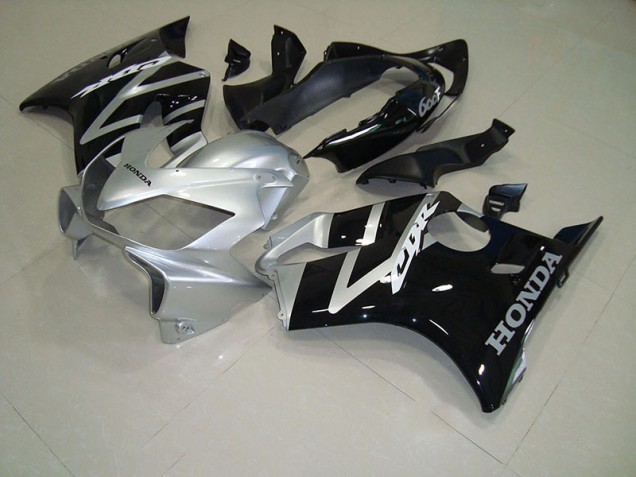 2004-2007 Black Silver Honda CBR600 F4i Motorcycle Fairings 2004-2007 Black Silver Honda CBR600 F4i Motorcycle Fairings