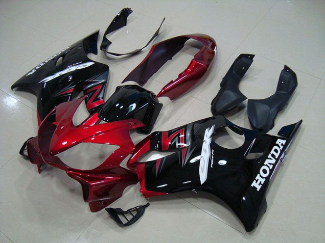 2004-2007 Candy Red Black Honda CBR600 F4i Motorcycle Fairings 2004-2007 Candy Red Black Honda CBR600 F4i Motorcycle Fairings