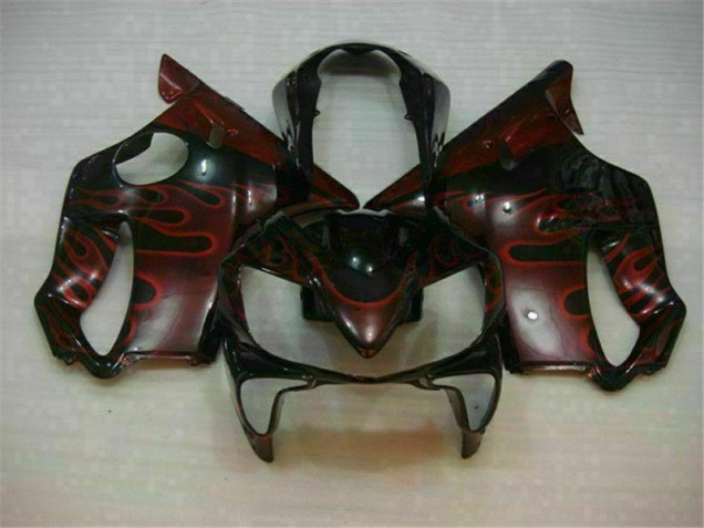2004-2007 Red Flame Honda CBR600 F4i Motorcycle Fairings 2004-2007 Red Flame Honda CBR600 F4i Motorcycle Fairings