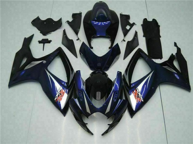 2006-2007 Black Blue Suzuki GSXR 600/750 Abs Fairing Kits 2006-2007 Black Blue Suzuki GSXR 600/750 Abs Fairing Kits