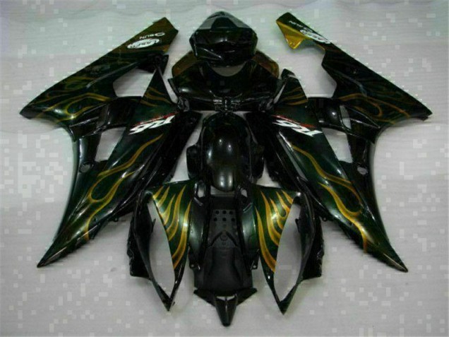 2006-2007 Black Yamaha YZF R6 Fairing Kit & Bodywork