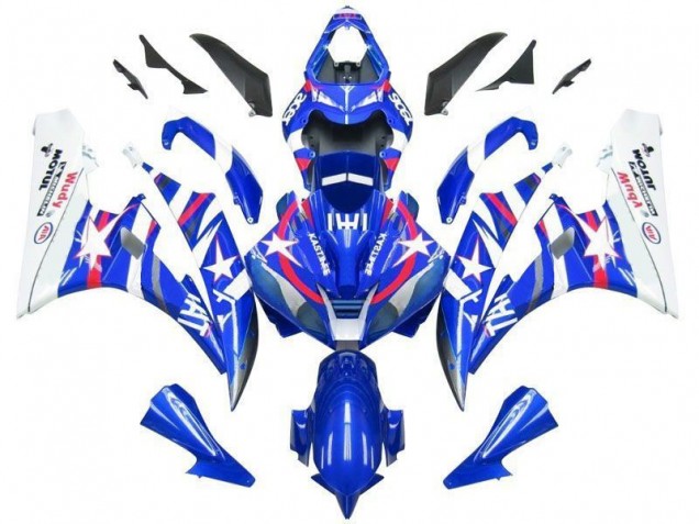 2006-2007 Blue Star Fiat Yamaha YZF R6 Motorcycle Fairings