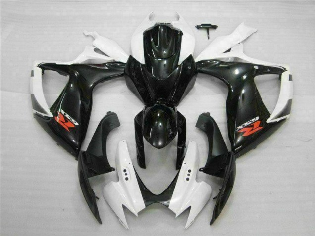2006-2007 White Black Suzuki GSXR 600/750 Motorcycle Fairings 2006-2007 White Black Suzuki GSXR 600/750 Motorcycle Fairings