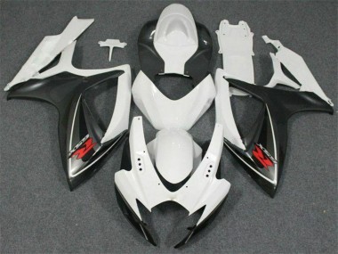 2006-2007 White Suzuki GSXR 600/750 Motorcycle Fairings