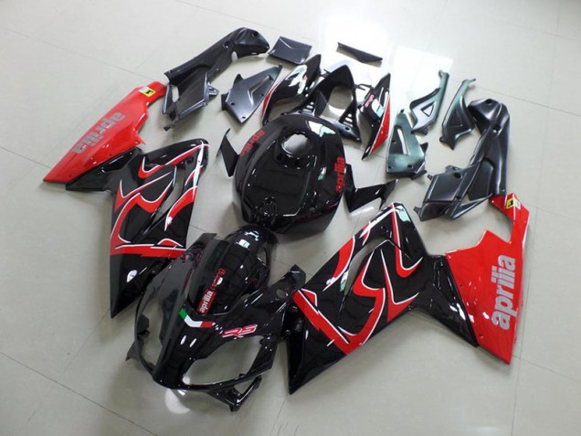 2006-2011 Black and Red Aprilia RS125 Aftermarket Motorcycle Fairings 2006-2011 Black and Red Aprilia RS125 Aftermarket Motorcycle Fairings