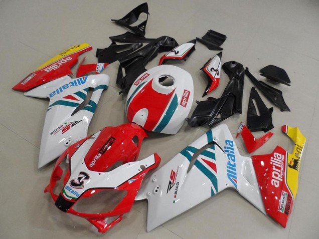 2006-2011 Red and Wihte Aprilia RS125 Motorcycle Fairings 2006-2011 Red and Wihte Aprilia RS125 Motorcycle Fairings
