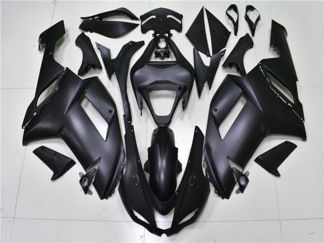 2007-2008 Matte Black Kawasaki Ninja ZX6R Motorcycle Fairings