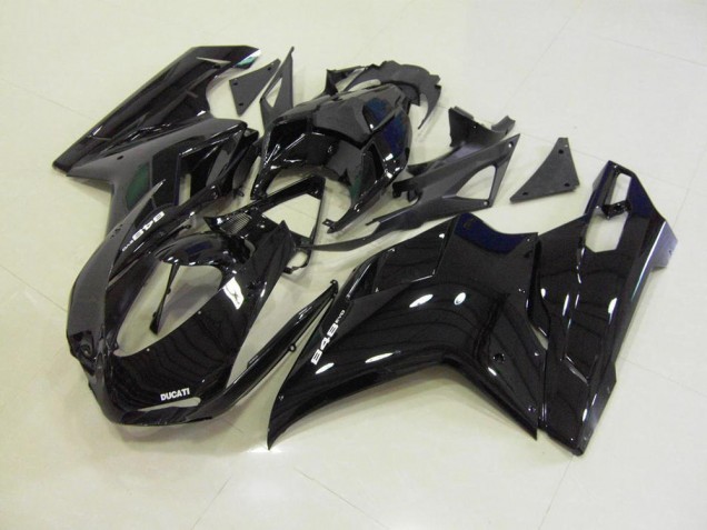 2007-2012 Glossy Black Ducati 848 1098 1198 Motorcycle Fairings