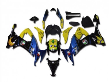 2008-2010 Blue Shark Kawasaki Ninja ZX10R Motorcycle Fairings