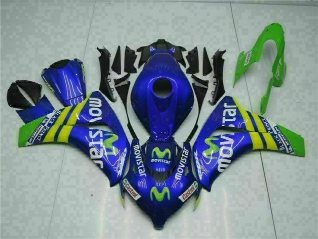 2008-2011 Green Blue Honda CBR1000RR Motorcycle Fairings