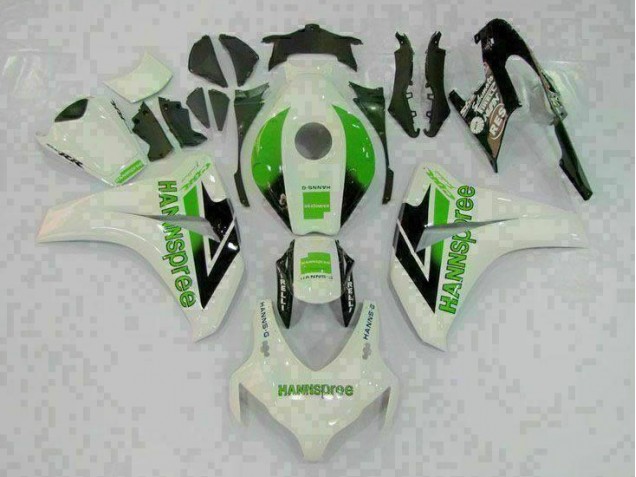 2008-2011 Green White Honda CBR1000RR Full Fairing Kit