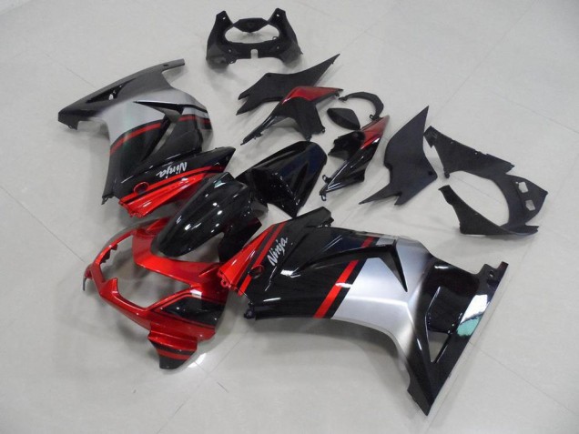 2008-2012 Candy Red Black Silver Kawasaki Ninja ZX250R Motorcycle Fairings & Bodywork