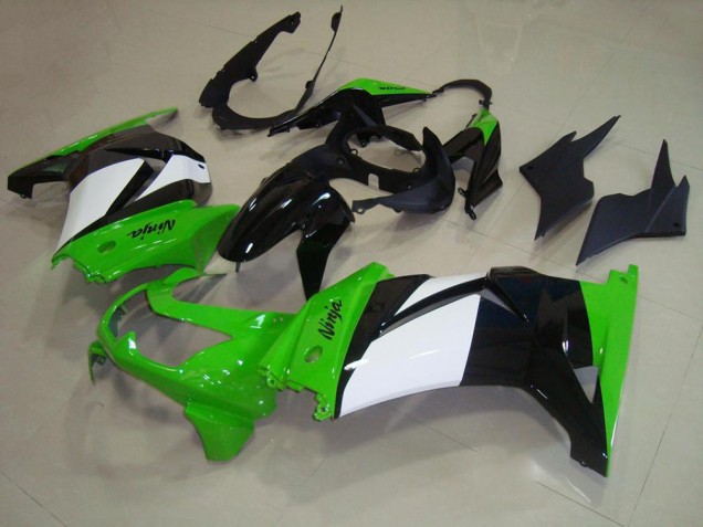2008-2012 Green White Black Kawasaki Ninja ZX250R Motorcycle Fairings & Bodywork