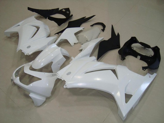 2008-2012 White Kawasaki Ninja ZX250R Motorcycle Fairings & Bodywork