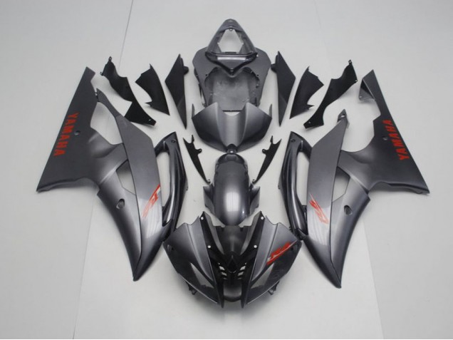 2008-2016 Matte Black Grey Yamaha YZF R6 Motorcycle Fairings