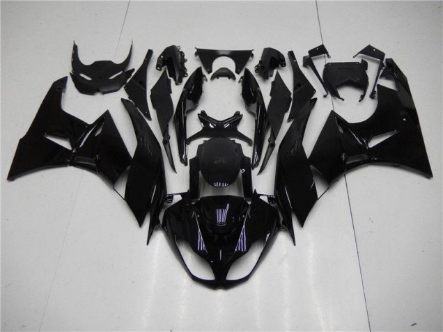 2009-2012 Glossy Black Kawasaki Ninja ZX6R Motorcycle Fairings