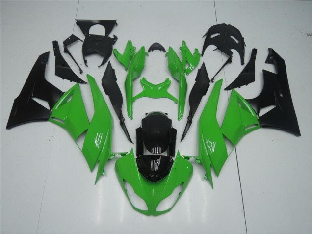 2009-2012 Green Black Kawasaki Ninja ZX6R Motorcycle Fairings