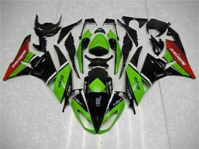 2009-2012 Green Black Red Kawasaki Ninja ZX6R Motorcycle Fairings