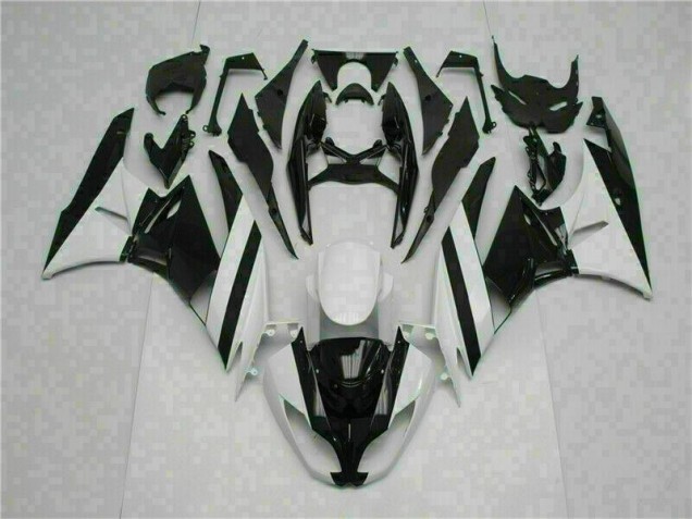 2009-2012 White Black Kawasaki Ninja ZX6R Motorcycle Fairings