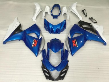 2009-2016 Blue White Suzuki GSXR1000 Motorcycle Fairings