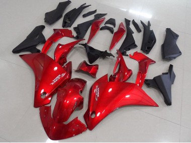 2011-2013 Red Matte Black Honda CBR250RR Motorcycle Fairings