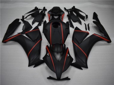2012-2016 Matte Black Red Honda CBR1000RR Motorcycle Fairings