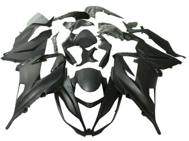 2013-2018 Matte Black Kawasaki Ninja ZX6R Injection Fairing Kit