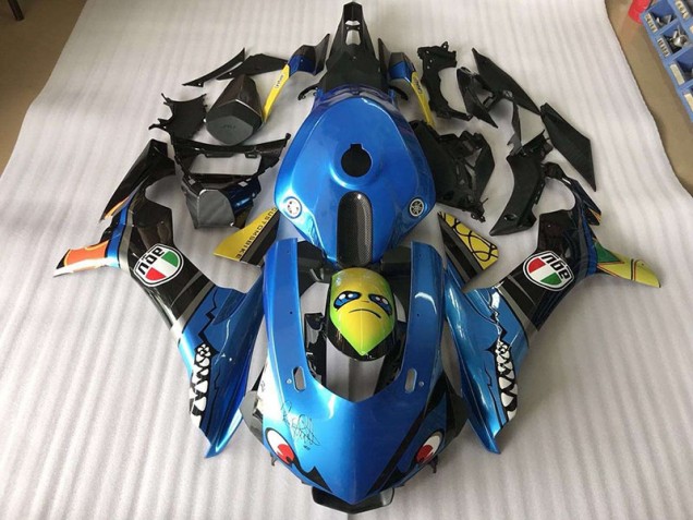 2015-2019 Blue Shark Yamaha YZF R1 Motorcycle Fairings